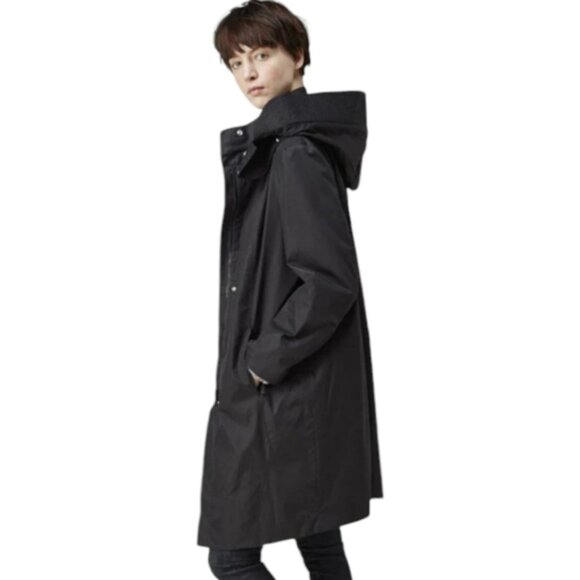 Helmut Lang black hooded trench coat size L - Picture 5 of 13